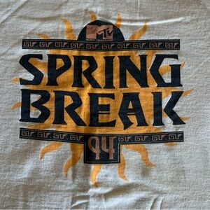 Vintage MTV Spring Break ‘94 Staff silkscreen T-shirt